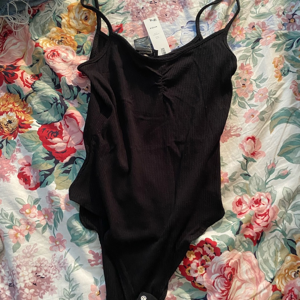Aqua Black Bodysuit